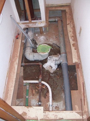 名古屋市昭和区IK様邸　浴室・洗面リフォームPart2 – 排水配管の取替